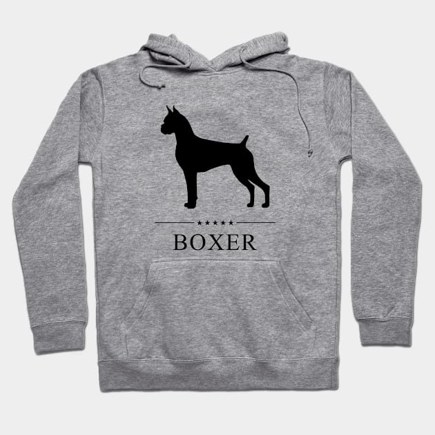 Boxer Black Silhouette Hoodie by millersye